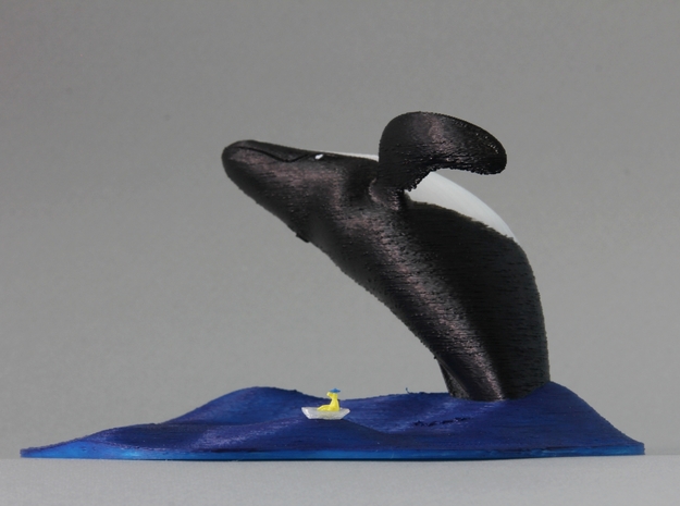 Whale Watching (Unpainted) in White Natural Versatile Plastic