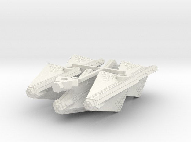 3788 Scale Tholian War Cruisers (3) SRZ in White Natural Versatile Plastic