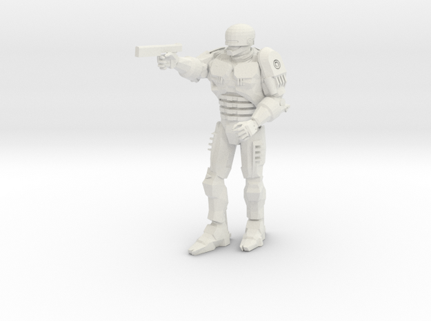 Robocop Figure 3.0 inches Tall in White Natural Versatile Plastic
