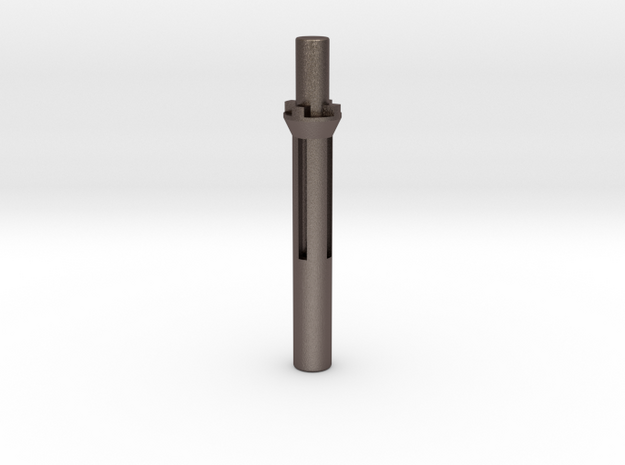 Kwc Uzi Nozzle Airsoft in Polished Bronzed-Silver Steel