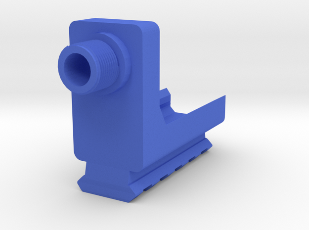 VP9 Frame Mounted Barrel Adapter (14mm-) with Rail in Blue Processed Versatile Plastic