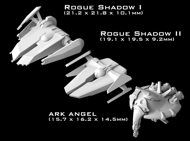 (Armada) Rogue Shadow + Ark Angel Set in Tan Fine Detail Plastic