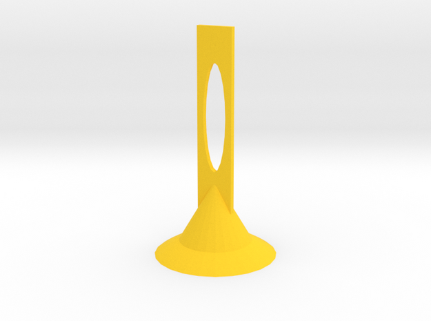 MiniMic 2+ Stand v.2 in Yellow Processed Versatile Plastic
