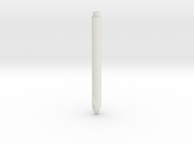 1/87 Scale Russian SS-25 Missile in White Natural Versatile Plastic