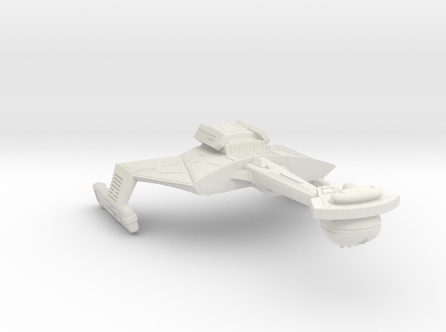 3788 Scale Klingon C7VK Refitted Battle Carrier WE in White Natural Versatile Plastic