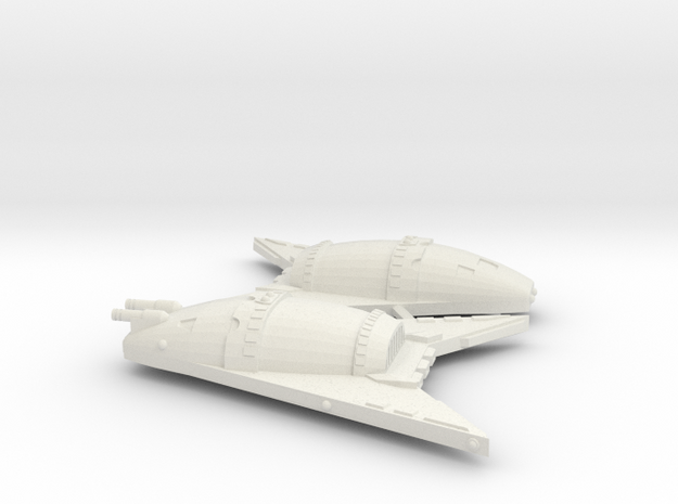 3125 Scale Hydran War Destroyers (2, Mixed) in White Natural Versatile Plastic