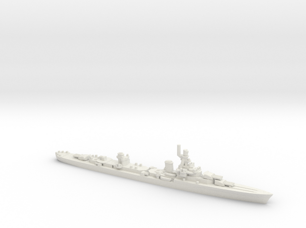 French Cruiser Emile Bertin 1945 in White Natural Versatile Plastic