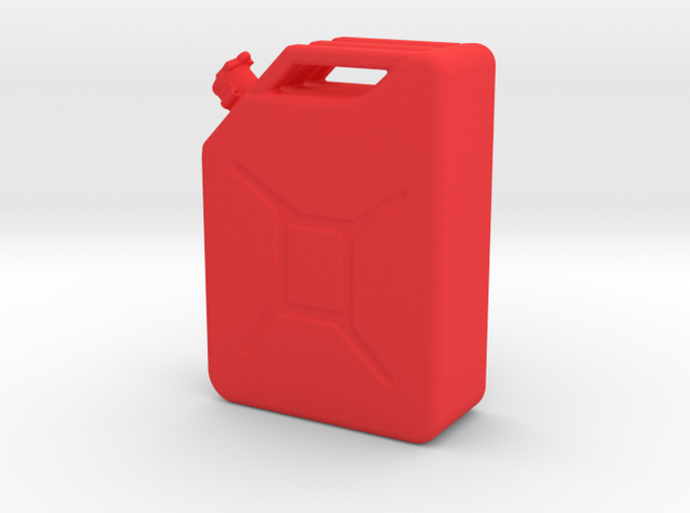 Jerrycan in Red Processed Versatile Plastic