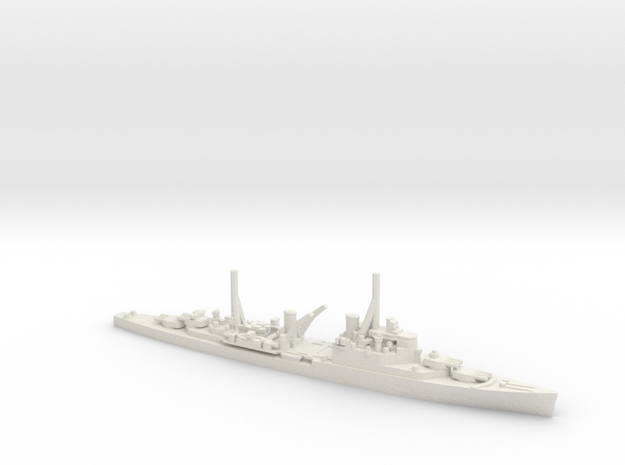British Crown Colony-Class Cruiser in White Natural Versatile Plastic