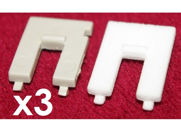 Skystriker Landing Gear Retention Clips (x3) in White Natural Versatile Plastic
