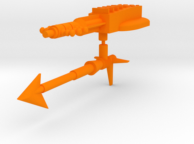 Aquatech Weapons in Orange Processed Versatile Plastic: Large