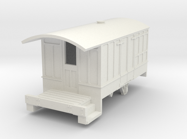 0-87-cavan-leitrim-4w-passenger-brakevan-body in White Natural Versatile Plastic