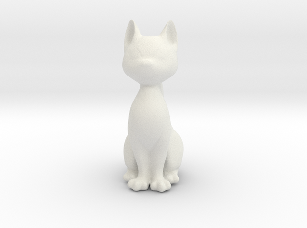 Generic Anime Cat in White Natural Versatile Plastic: Medium
