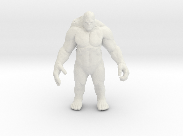 Fire Titan 55mm DnD miniature for games and rpg in White Natural Versatile Plastic