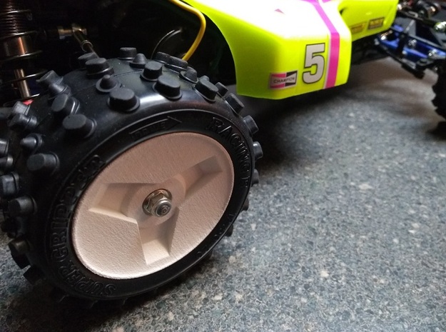 Thundershot Rear Wheel for Hotshot Tire in White Natural Versatile Plastic