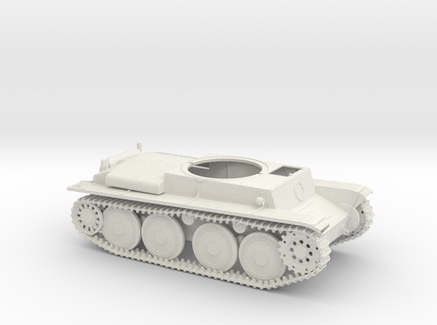 German Panzer 38t 1:18 Scale - Chassis in White Natural Versatile Plastic