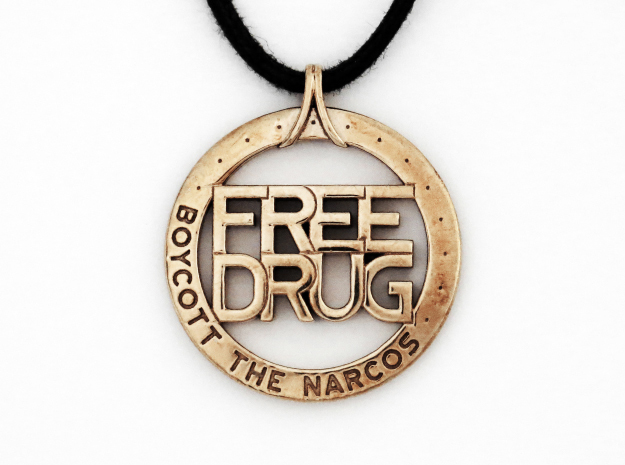 Free Drug in Polished Bronze