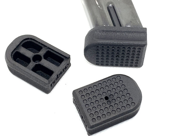 CZ75 SP-01 custom mag base pad in Black Natural Versatile Plastic