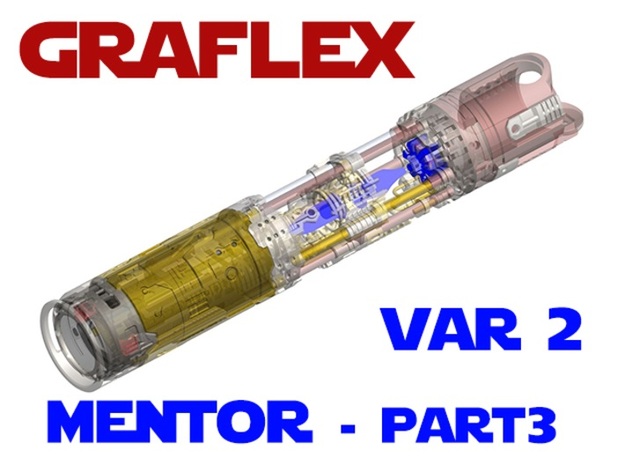 Graflex Mentor - Var2 Part03 - Arc Reactor 2 in Smooth Fine Detail Plastic