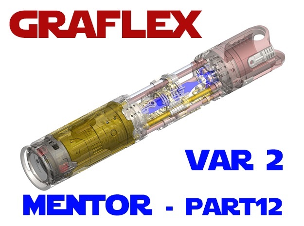 Graflex Mentor - Var2 Part12 - Power Switch in White Natural Versatile Plastic