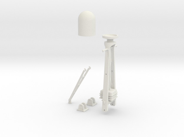 1/29 Radar Mast For PT BOAT in White Natural Versatile Plastic