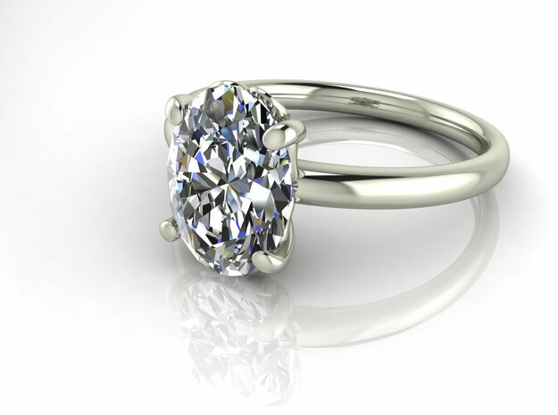 Classic Solitaire 27 NO STONES SUPPLIED in Fine Detail Polished Silver