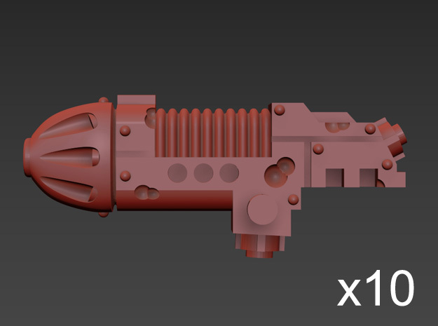 10 x Blight Terminator Plasma Combination Guns in Tan Fine Detail Plastic