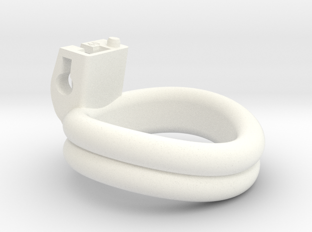 Cherry Keeper Ring - 40mm Double in White Processed Versatile Plastic