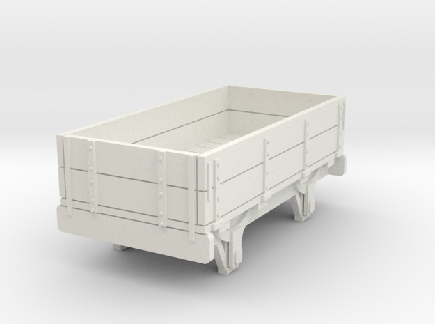 0-re-76-eskdale-2-plank-wagon in White Natural Versatile Plastic