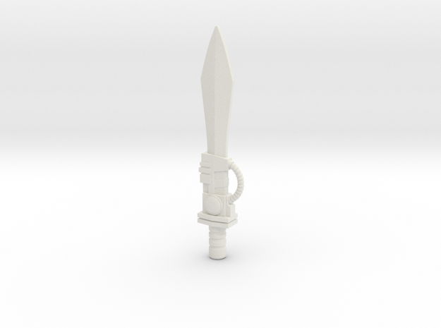 6mm Energo Sword for Upsized KO PotP Sludge in White Natural Versatile Plastic