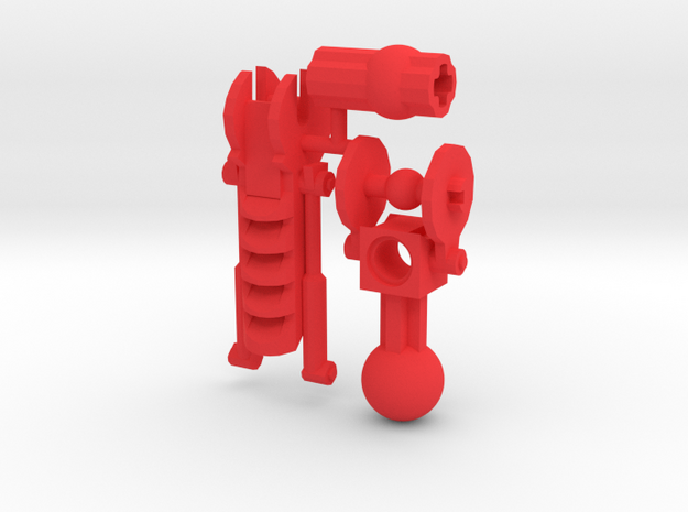 Articulated Mata Arm 2 in Red Processed Versatile Plastic