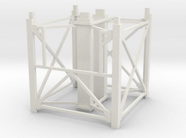 Grain Leg/Tower 10ft Top Section in White Natural Versatile Plastic: 1:64 - S