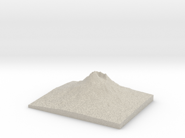 Model of Vesuvius in Natural Sandstone