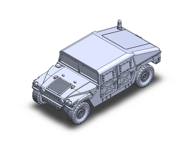 Humvee in Tan Fine Detail Plastic: 1:400