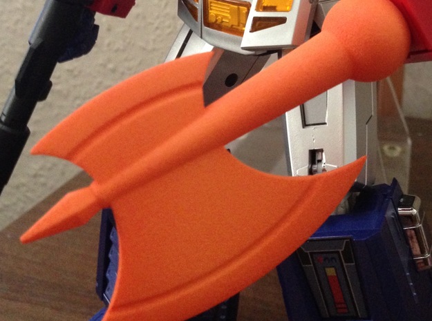 Light of Freedom Energon Axe Optimus in Orange Processed Versatile Plastic