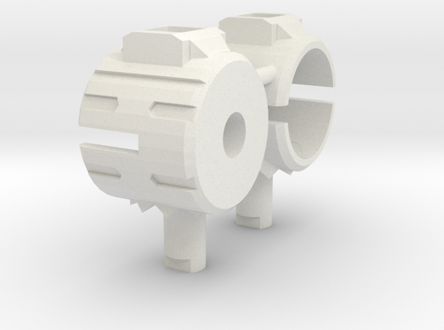 Basic Combiner Wars Titan Adapter in White Natural Versatile Plastic