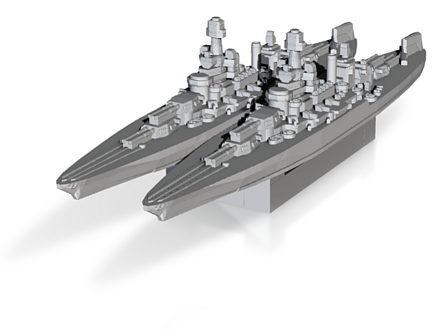 Colorado Battleship 1945 1/4800 in Tan Fine Detail Plastic