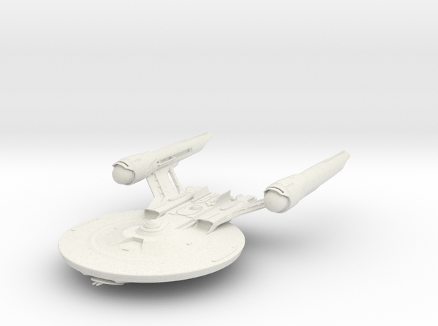 Alt Federation Shepard Class Refit LightCruiser V  in White Natural Versatile Plastic
