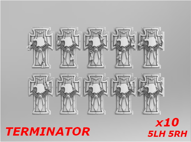 Raptors Terminator Shield V1 Sprue 1 in Tan Fine Detail Plastic