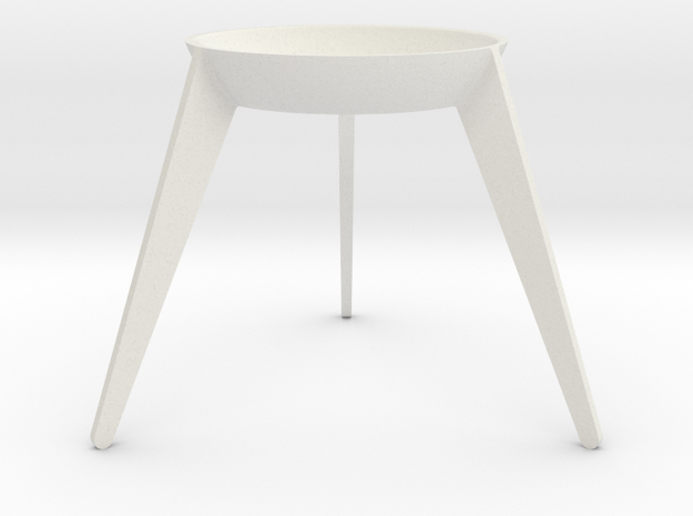 Sputnik - Avocado Seed Seat in White Natural Versatile Plastic