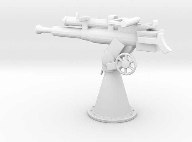1/96 Scale 3 Inch 23 Cal AA Gun in Tan Fine Detail Plastic