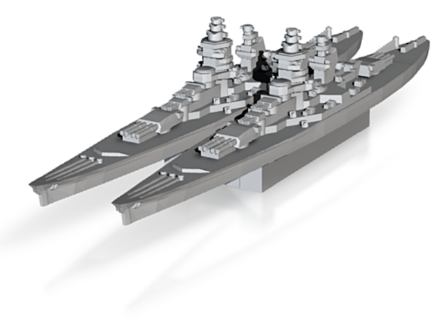 Gascogne battleship 1/3000 in Tan Fine Detail Plastic