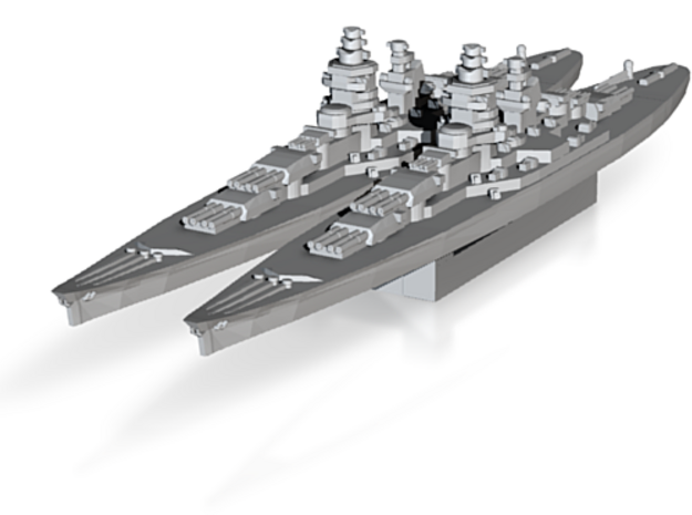 Alsace battleship (Axis & Allies XL) in Tan Fine Detail Plastic