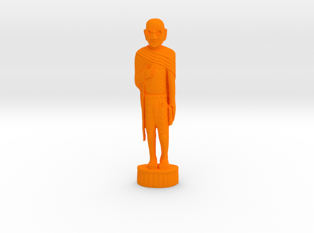 Gandhi Wood in Orange Processed Versatile Plastic: Medium