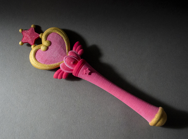 Heart Wand in White Natural Versatile Plastic