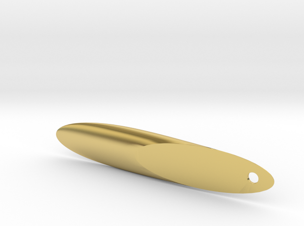 Fishing Lure v2 in Polished Brass