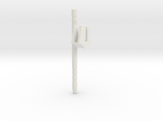 Plasma Hammer pole in White Natural Versatile Plastic