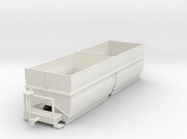 c-100-camargue-bogie-salt-wagon in White Natural Versatile Plastic