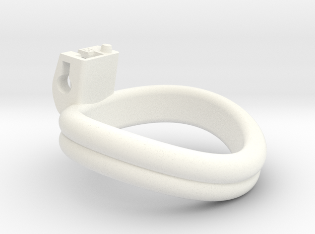 Cherry Keeper Ring - 51mm Double in White Processed Versatile Plastic