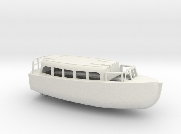 1/96 Scale 28 ft Personnel Boat Mk 4 in White Natural Versatile Plastic